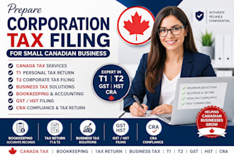 prepare corporation tax filing for small canadian business