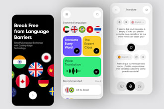 develop translator app, voice changer app, language learning app, voice app