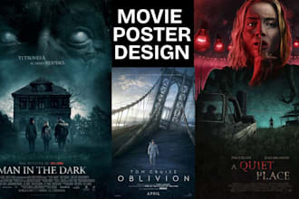 design sci fi, horror movie poster, professional movie posters and film posters