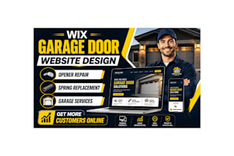 design wix  garage door website opener repair spring replacement service website