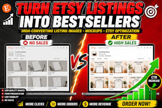 create etsy listing images, mockups and product photos that increase etsy clicks