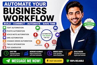 build text photo voice note sms change order automation twilio pdf generator