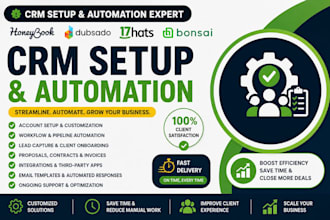 setup honeybook dubsado 17hats CRM ai automation zapier monday crm suitedash