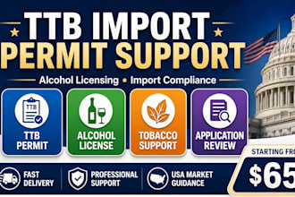 help with ttb import permits and US alcohol licensing