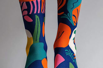 design custom and unique socks design