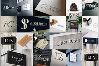 design a clean, modern and typography logo design