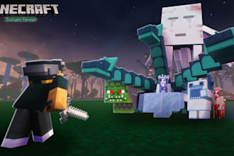 make a professional minecraft youtube thumbnail