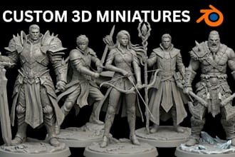 sculpt 3d miniature tabletop figure 3d model dnd warhammer 3d printable stl file