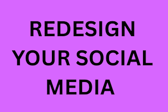 redesign your social media page