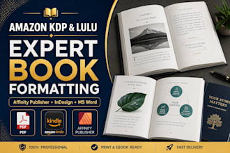 amazon kdp book, ebook upload lulu book publishing formatting affinity publisher