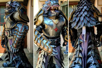 wearable cosplay armor fabric cosplay 3d helmet mask cosplay creation fdm print