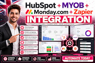 integrate hubspot dashboard sales pipeline hubspot myob keep monday com zapier