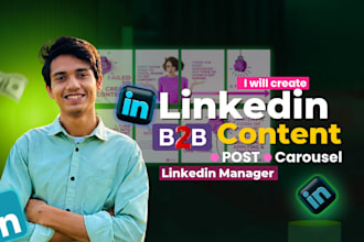 manage and grow your linkedin page with b2b content