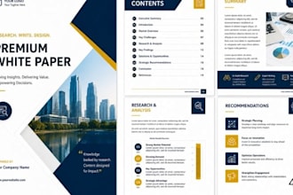 research, write and design premium white papers