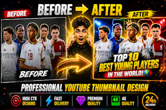 make a professional and attractive thumbnails
