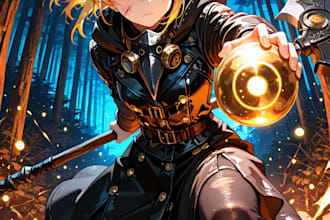 create custom anime style ai character art