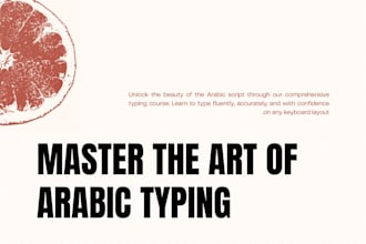 arabic typing and data entry services