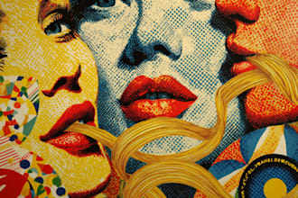 design retro vintage food pop art posters for restaurants