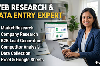 do expert web research and market research