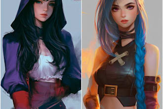 draw anime, game, fanart, oc, sfw or nsfw art
