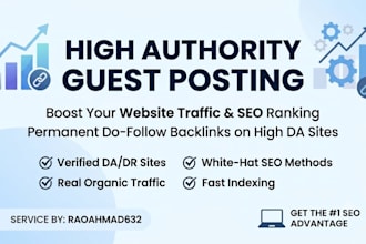 publish a guest post on a high authority website