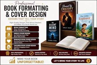 do professional book formatting and book cover design