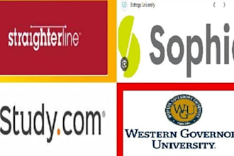 do sophia learning, wgu, umpi, straighterline, and snhu courses for you