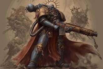 create warhammer 40k art