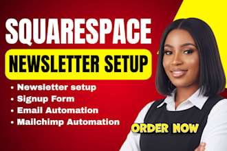 setup squarespace email newsletter signup forms and automation