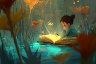 illustrate and design children book covers