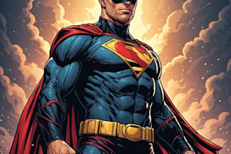 do a  superhero comic
