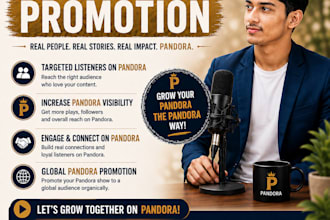 promote viral organic music on pandora and mixcloud