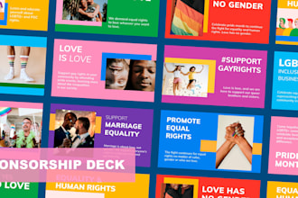 design a pro sponsorship deck or sponsorship proposal