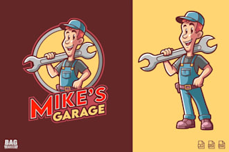 create a vintage tradesman logo for builders and contractors