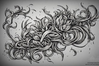 high end linework tattoo design for you