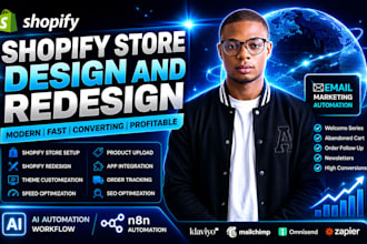 build create shopify website setup shopify store revamp redesign ecommerce store