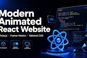 build a modern animated react websites