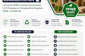 prepare ppwr compliance documentation for eu packaging regulation