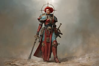 create a warhammer 40k character art