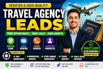 generate verified travel agency leads for more appointments and sales