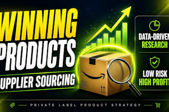deliver amazon fba product research and supplier sourcing strategy