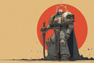 make a warhammer 40k character art