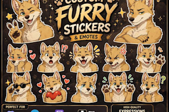 create furry telegram stickers fursona reference sheet nsfw stickers fursona art