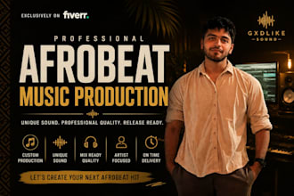 produce your afrobeats dancehall song professionally