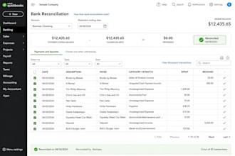 quickbooks bookkeeping, bank reconciliation and cleanup