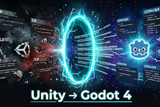 port your unity 2d game to godot 4 with clean gdscript code