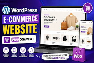 build a professional ecommerce website with use woo commerce