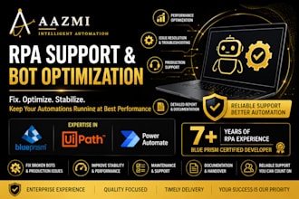 optimize, fix and support your existing rpa bots
