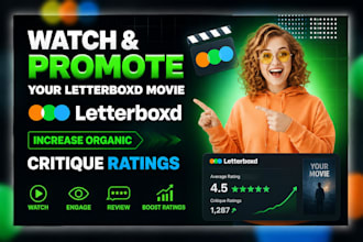 watch and promote your letterboxd movie to increase organic critique ratings