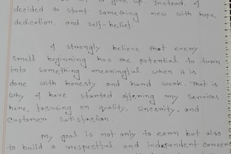write anything with my beautiful handwriting